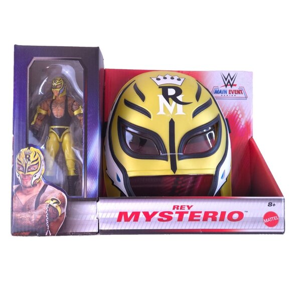 WWE Rey Mysterio Mask Role Play and Main Event Figure Set Mattel Special Edition - Picture 1 of 10